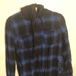 Pac sun blue flannel (small)